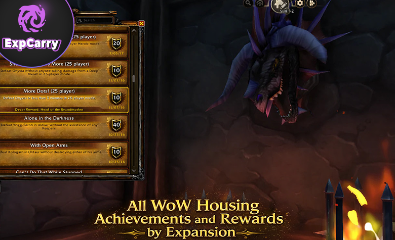 Alle WoW-Erfolge und Belohnungen für das Housing nach Erweiterung Alle WoW-Erfolge und Belohnungen für das Housing nach Erweiterung