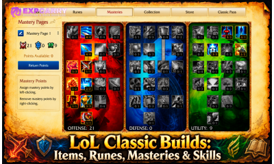 LoL Classic Builds: Items, Runes, Masteries & Skills