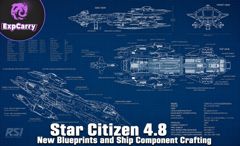 Star Citizen 4.8 New Blueprints and Ship Component Crafting