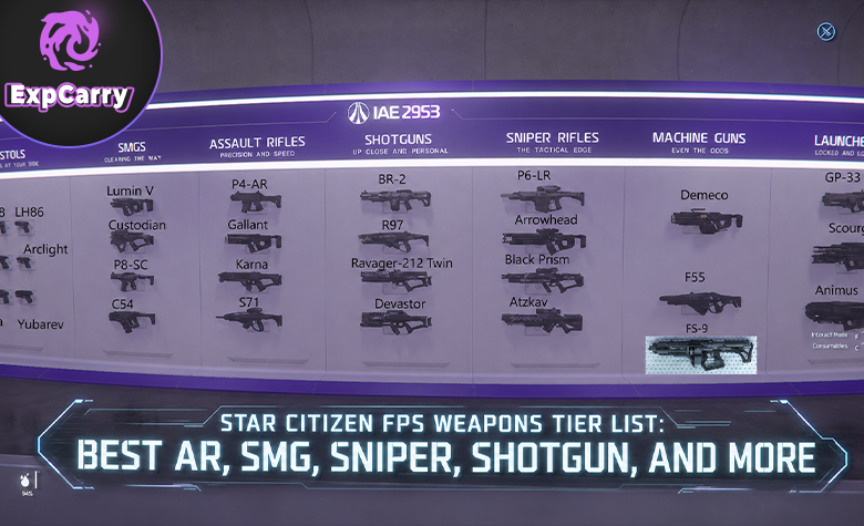 Star Citizen FPS Weapons Tier List: Best AR, SMG, Sniper, Shotgun, and More