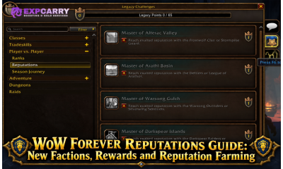 WoW Forever Reputations Guide: New Factions, Rewards and Reputation Farming