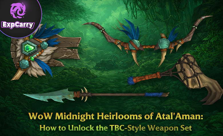 WoW Midnight Heirlooms von Atal'Aman: So schaltest du das TBC-Waffenset frei WoW Midnight Heirlooms von Atal'Aman: So schaltest du das TBC-Waffenset frei