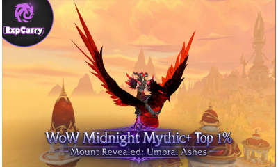 WoW Midnight Mythic+ Top 1% Mount Revealed: Umbral Ashes