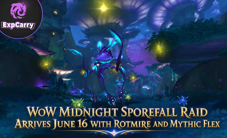 WoW Midnight Sporefall Raid Arrives June 16 With Rotmire and Mythic Flex