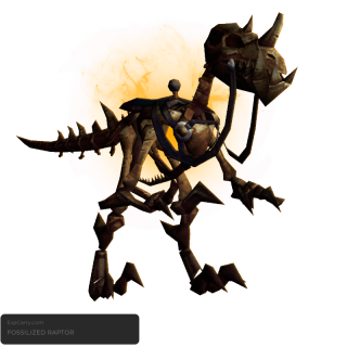 Fossilized Raptor