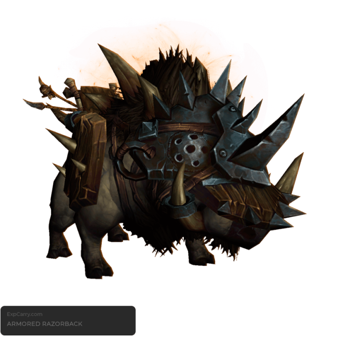 Buy Armored Razorback — Rare Mounts Boost Service | ExpCarry