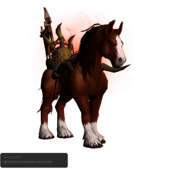 Broken Highland Mustang