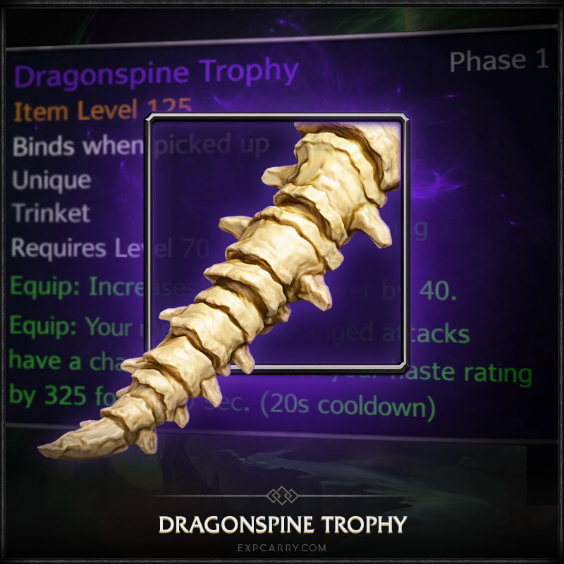 Drachenwirbeltrophäe Drachenwirbeltrophäe