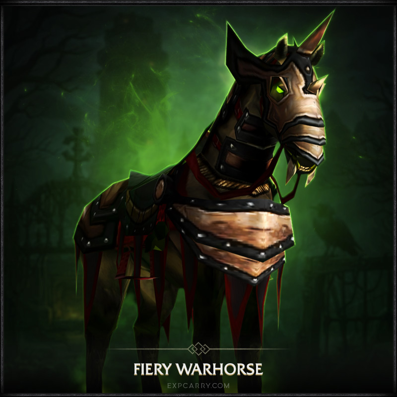 Feuriges Schlachtross