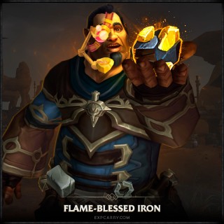 Flammengesegnetes Eisen