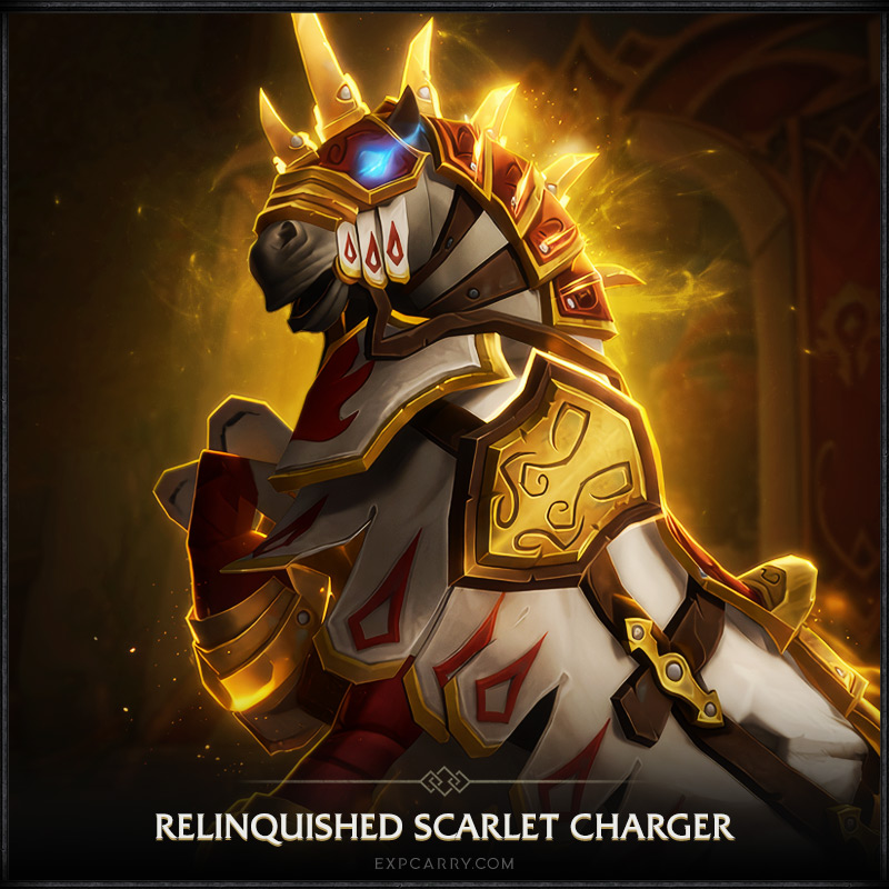 Aufgegebenes scharlachrotes Streitross