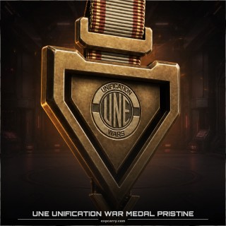 UNE Unification War Medal (Pristine)