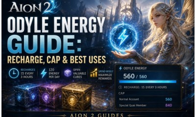 AION 2 Odyle Energy Guide: Recharge, Cap & Best Uses