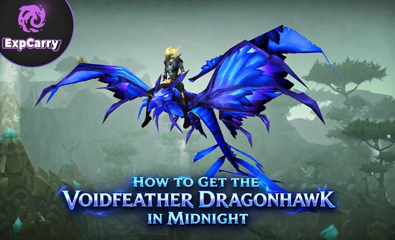 Voidfeather Dragonhawk in WoW Midnight hat einen klaren Unlock-Weg Voidfeather Dragonhawk in WoW Midnight hat einen klaren Unlock-Weg