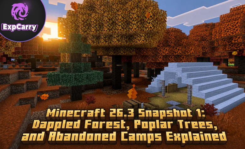 Minecraft 26.3 Snapshot 1: Dappled Forest, Poplar-Bäume und Abandoned Camps erklärt Minecraft 26.3 Snapshot 1: Dappled Forest, Poplar-Bäume und Abandoned Camps erklärt