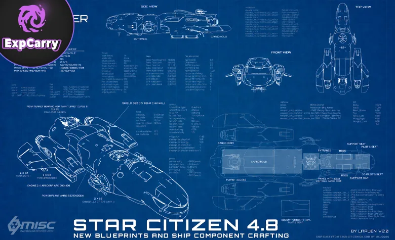 Star Citizen 4.8 New Blueprints and Ship Component Crafting