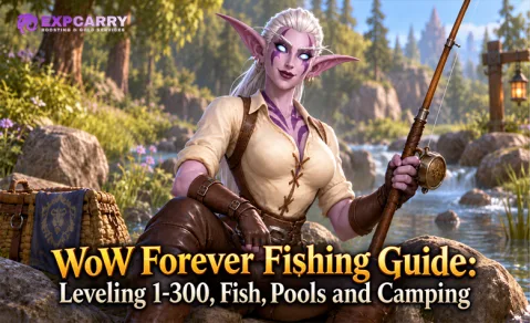 Guía de pesca de WoW Forever: progresión 1-300, peces, bancos y zonas