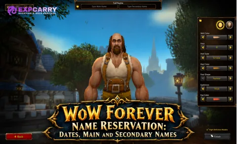 Reserva de nombres en WoW Forever: fechas, nombre principal y secundario