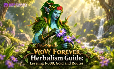 Guía de herboristería de WoW Forever: subir del 1 al 300, oro y rutas