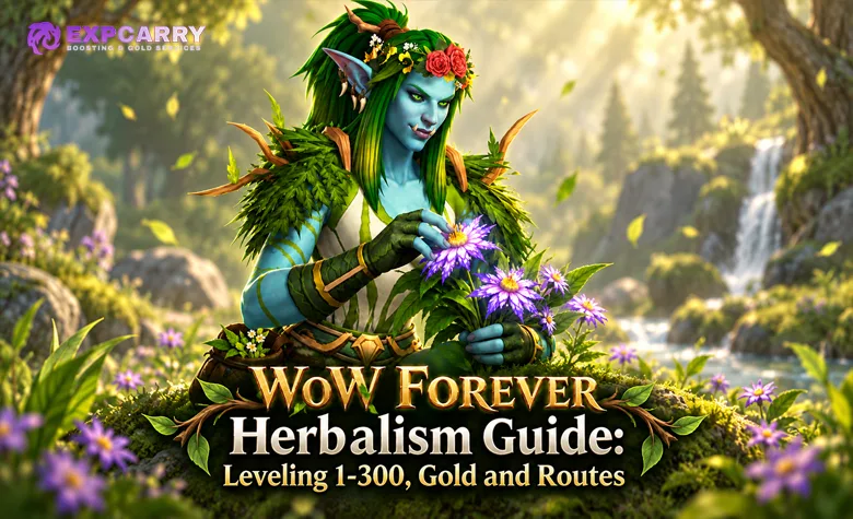 WoW Forever Kräuterkunde Guide: Leveling 1-300, Gold und Routen