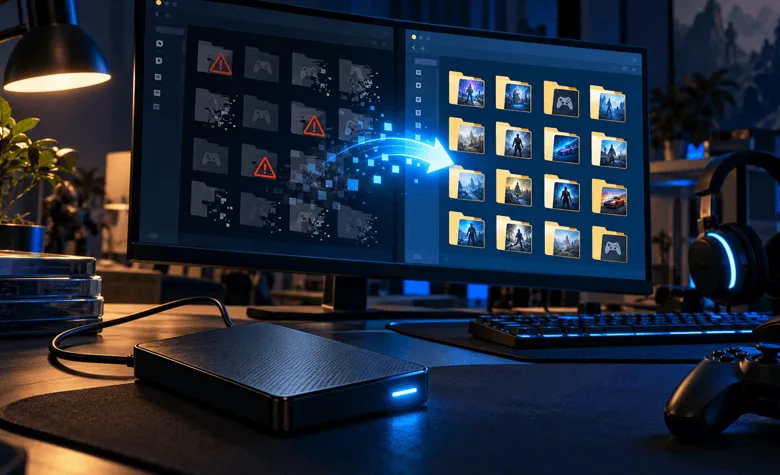 Games Stored on an External Hard Drive? What to Do After Data Loss