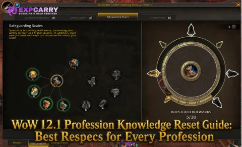 Guide de réinitialisation des connaissances de métier de WoW 12.1 : meilleure spécialisation pour chaque métier