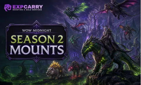 Monturas de la temporada 2 de WoW Midnight: las 22 recompensas