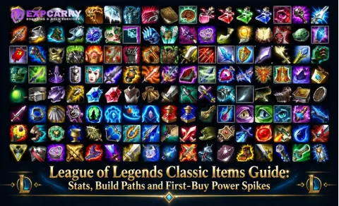 Guía de objetos de League of Legends Classic: estadísticas, rutas de objetos y picos de poder iniciales