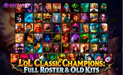 LoL Classic Champions : liste complète et anciens kits
