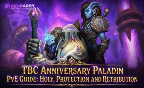 Guía PvE del paladín en TBC Anniversary: Sagrado, Protección y Reprensión