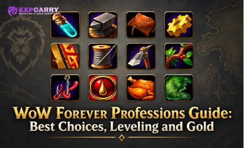 Guía de profesiones de WoW Forever: mejores opciones, subida y oro