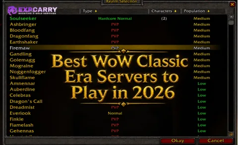 Mejores servidores de WoW Classic Era para jugar en 2026