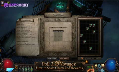 PoE 3.29 Voyages : optimiser les Charts et les récompenses