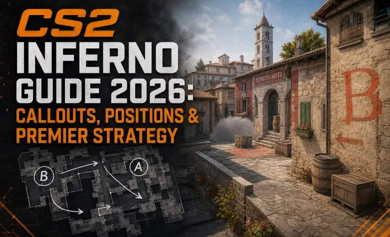 CS2 Inferno Guide 2026: Callouts, Positions & Premier Strategy CS2 Inferno Guide 2026: Callouts, Positions & Premier Strategy
