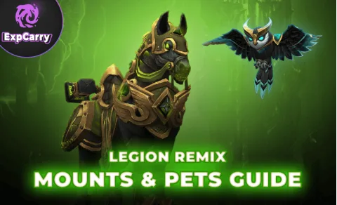 Guide des montures et mascottes de Legion Remix : nouvelles montures, anciennes raretés et moyens de les obtenir