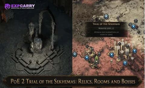 PoE 2: Prueba de los Sekhemas: reliquias, salas y jefes