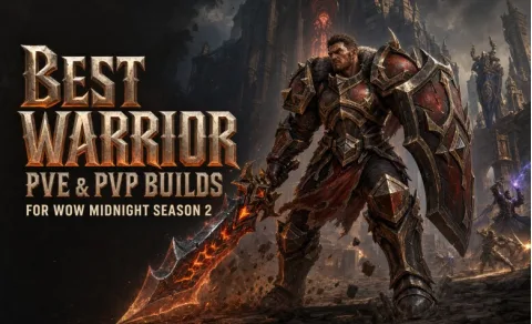Meilleurs builds PvE et PvP du Guerrier pour WoW Midnight Saison 2