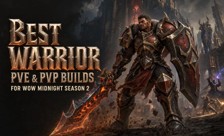 Mejores builds PvE y PvP de Guerrero para WoW Midnight Temporada 2