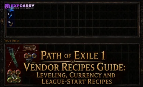 Guía de recetas de vendedor de Path of Exile 1: progresión, moneda y comienzo de liga