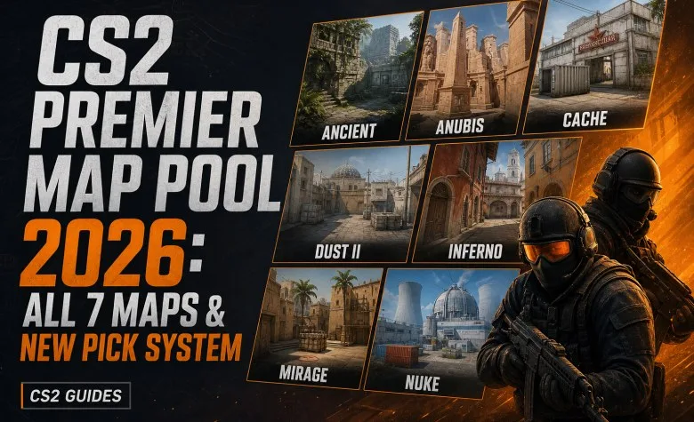 CS2 Premier Map Pool 2026: All 7 Maps & New Pick System