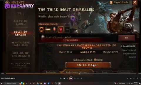 Guía de Diablo Immortal: Bout of Realms, clases, calendario y recompensas entre regiones