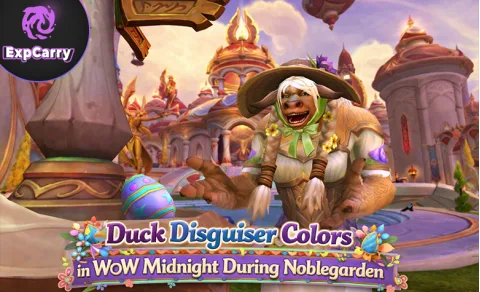 Colores de Duck Disguiser en WoW Midnight durante Noblegarden
