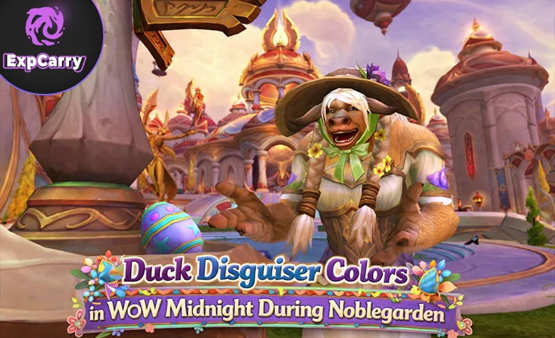 Colores de Duck Disguiser en WoW Midnight durante Noblegarden