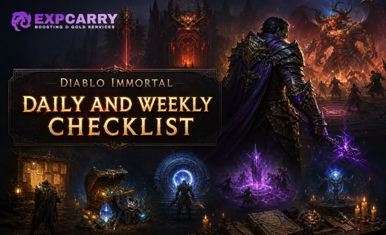 Lista diaria y semanal de Diablo Immortal