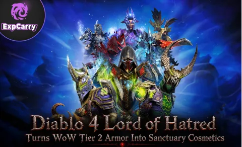 Diablo 4 transforme les armures WoW de palier 2 en cosmétiques de Sanctuaire