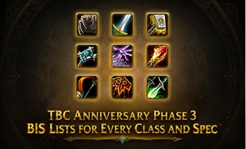 Mejor equipo de la fase 3 de TBC Anniversary para cada clase y especialización