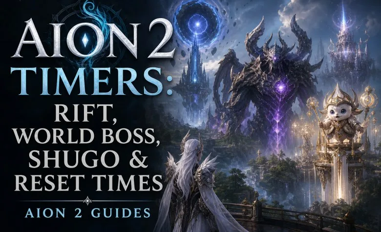 AION 2 Timers: Rift, World Boss, Shugo & Reset Times