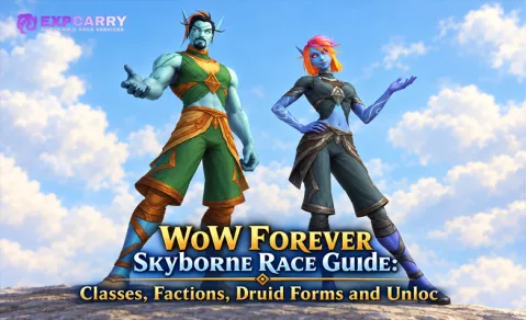 Guía de la raza Skyborne de WoW Forever: clases, facciones, formas de druida y desbloqueo