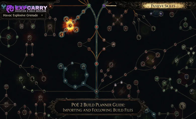 Guía del planificador de builds de PoE 2: importar y seguir archivos de build