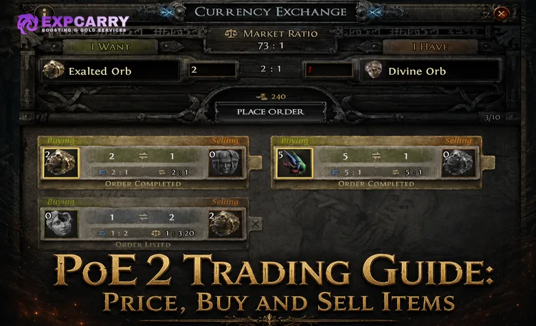 Guide du commerce dans PoE 2 : estimer, acheter et vendre des objets